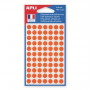 AGIPA  - Sachet 462 Etiquettes rondes Ø8mm - ORANGE