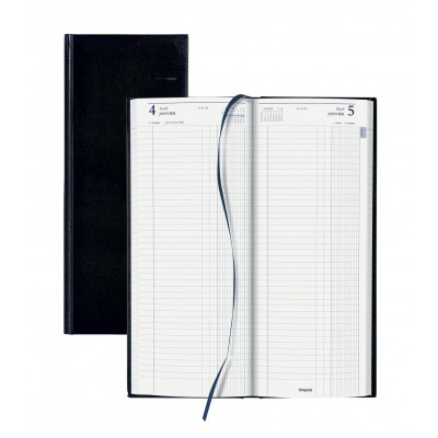 BREPOLS -Agendas Jupiter Long Travers 13x33 cm - 1 jour par page