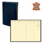 QUOVADIS - Agenda de poche AFFAIRES Prestige cuir pleine fleur  Montebello bleu marine 10x15cm - 1 semaine sur 2 pages