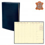 QUOVADIS - Agenda MINISTRE Prestige cuir pleine fleur Montebello bleu marine 16x24cm - 1 semaine sur 2 pages
