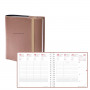 QUOVADIS - Agenda TIME&LIFE MEDIUM cuivre Septembre - 16x16cm - 1 semaine sur 2 pages