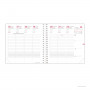 QUOVADIS - Recharge agenda TIME&LIFE MEDIUM Septembre - 16x16cm - 1 semaine sur 2 pages